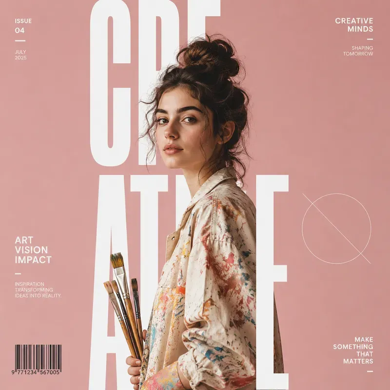 Modern Editorial Portrait Posters
