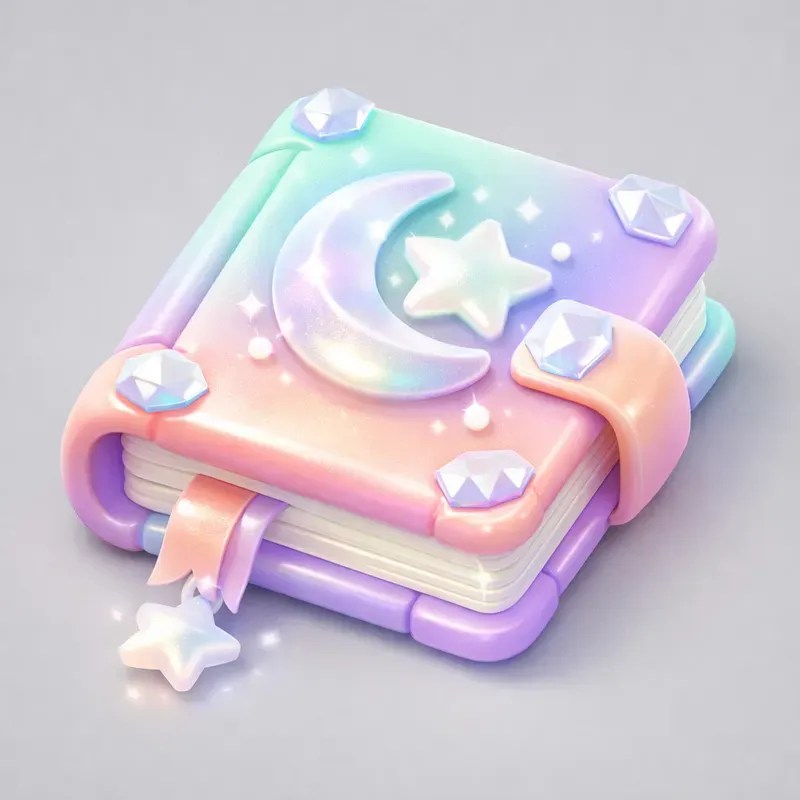 Pastel 3D Puffy Magic Icons
