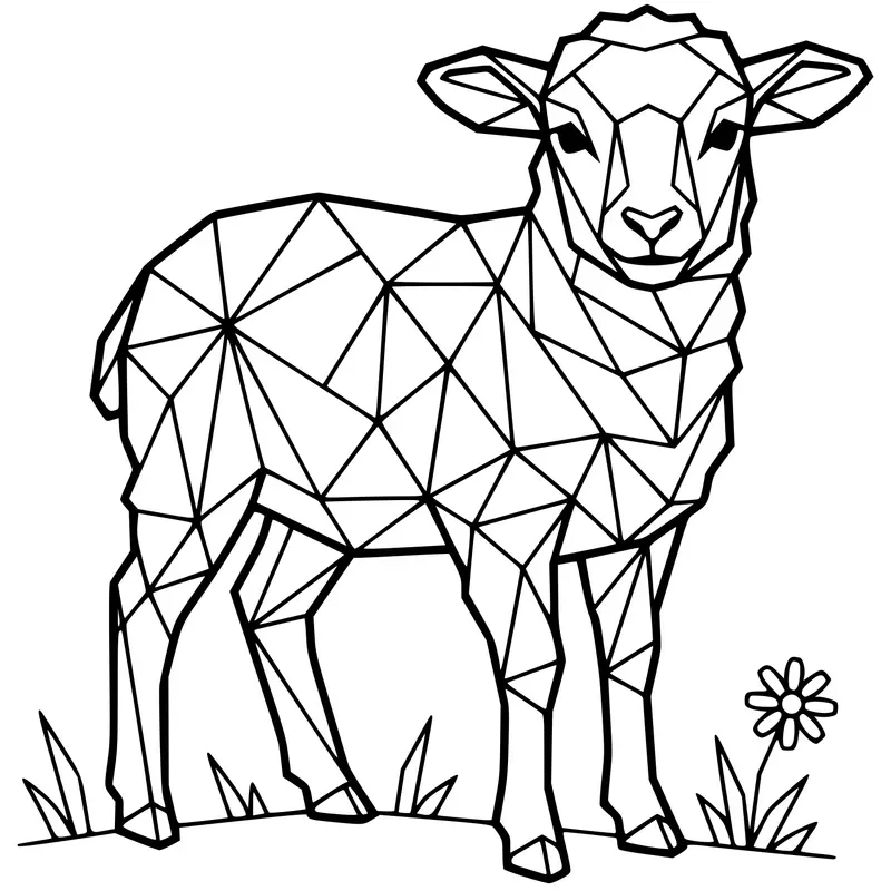 Lowpoly Easter Art KDP Coloring Books