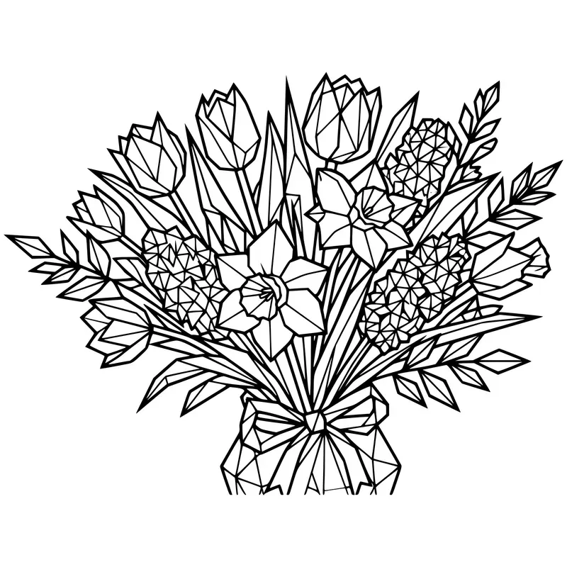 Lowpoly Easter Art KDP Coloring Books