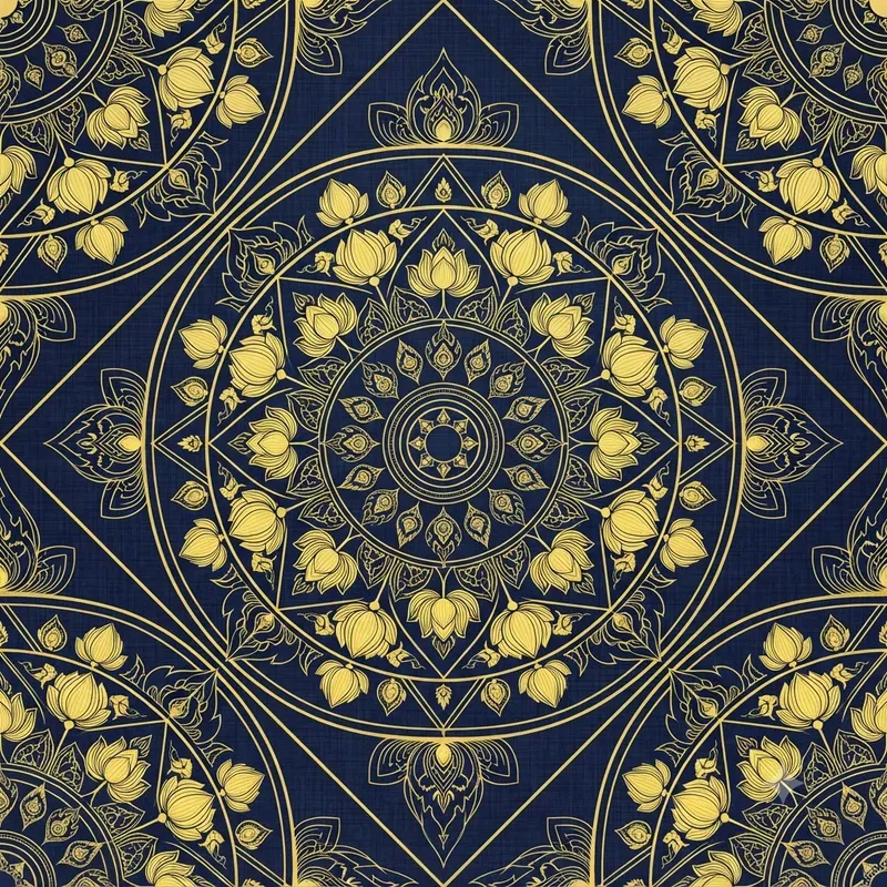 Thai Royal Lotus Sacred Geometries