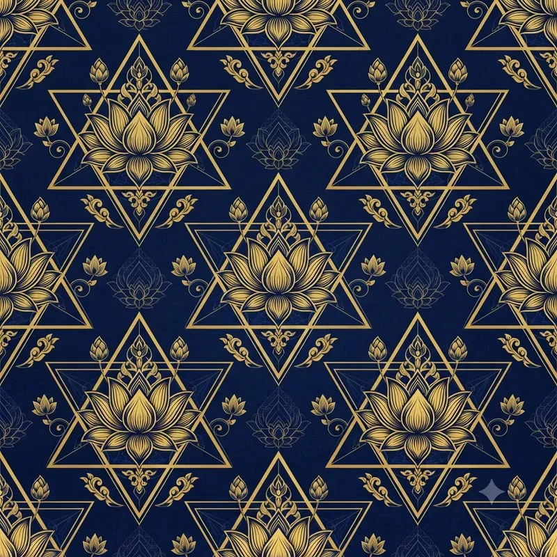 Thai Royal Lotus Sacred Geometries
