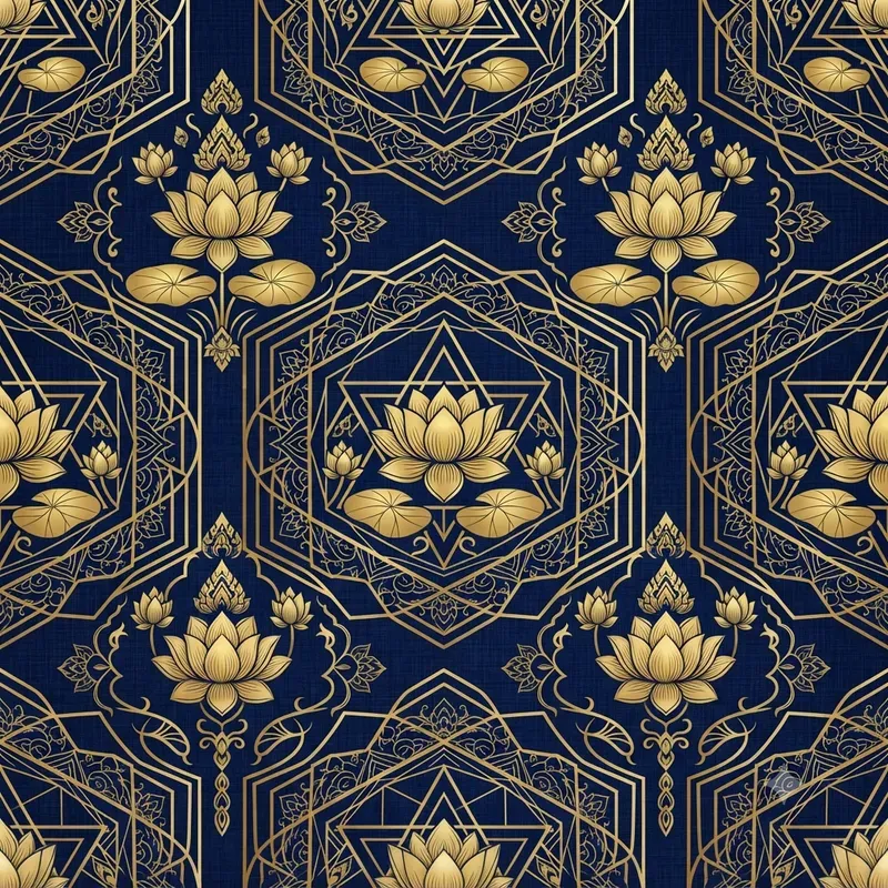 Thai Royal Lotus Sacred Geometries