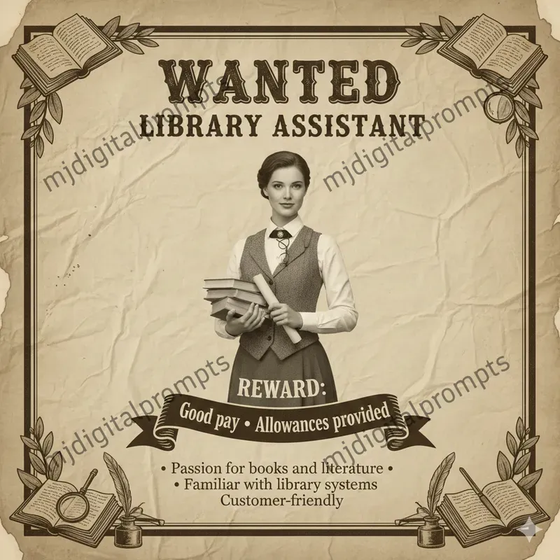 Wild West Vintage Job Ad Posters