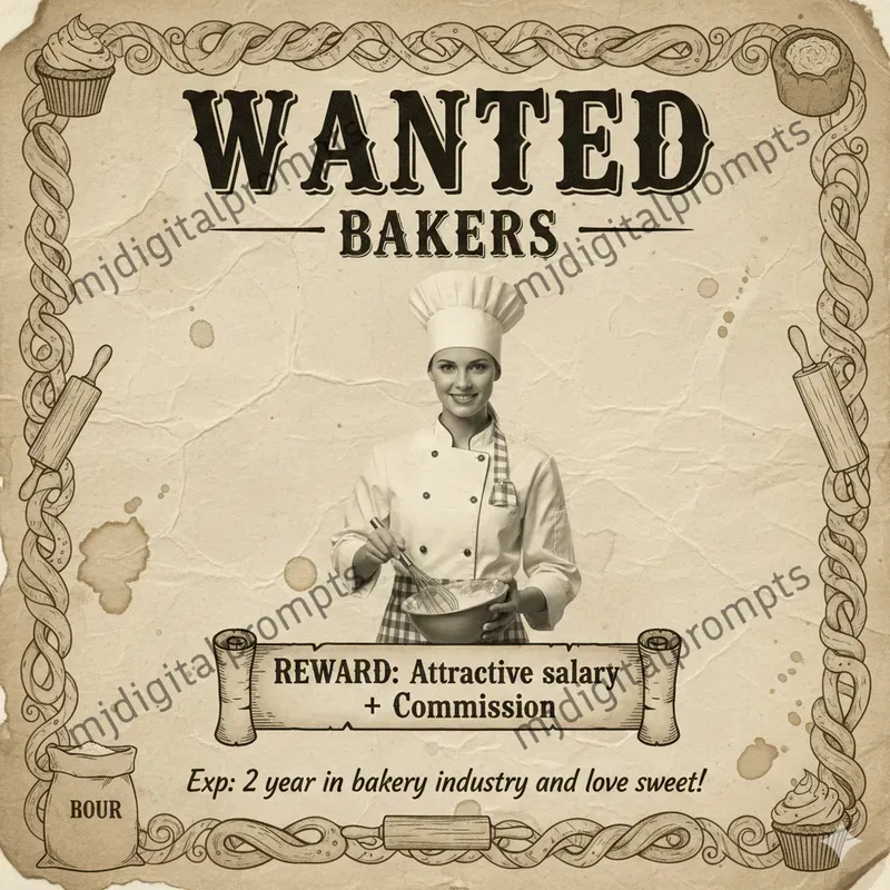 Wild West Vintage Job Ad Posters