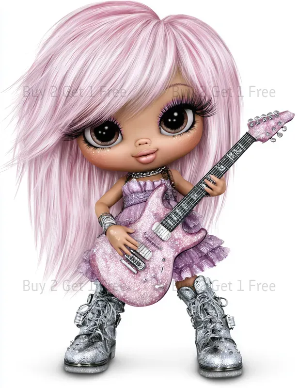 Pop Star Girl Clipart