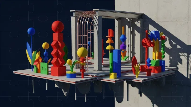 Bauhaus Geometric Scenes