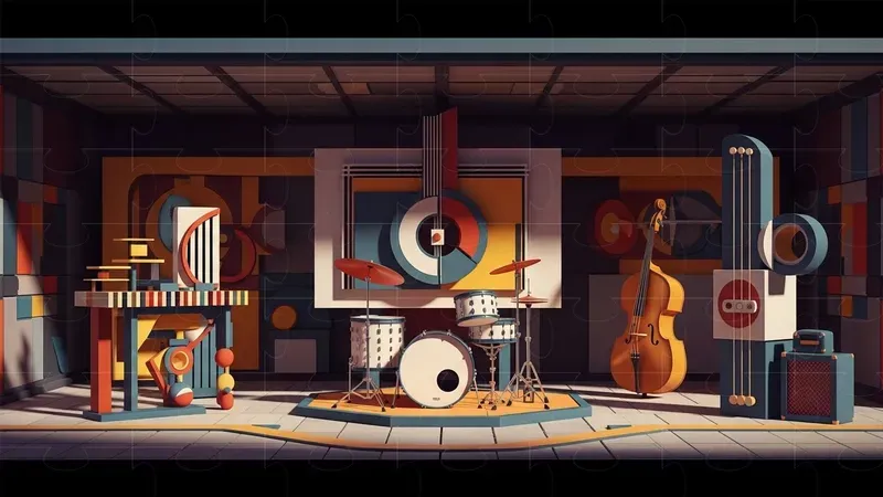 Bauhaus Geometric Scenes