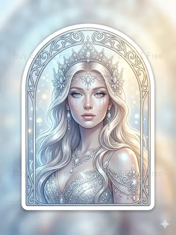 Radiant Beauty Sticker Portraits