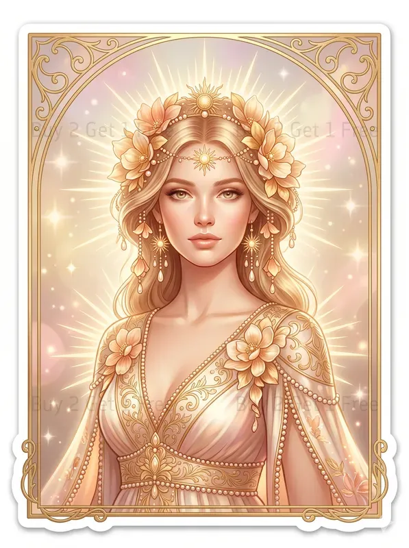 Radiant Beauty Sticker Portraits