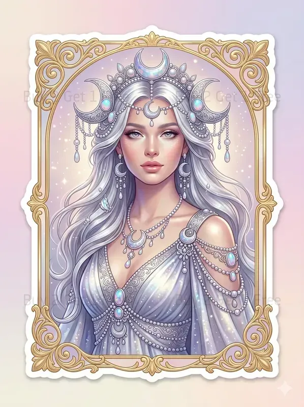 Radiant Beauty Sticker Portraits
