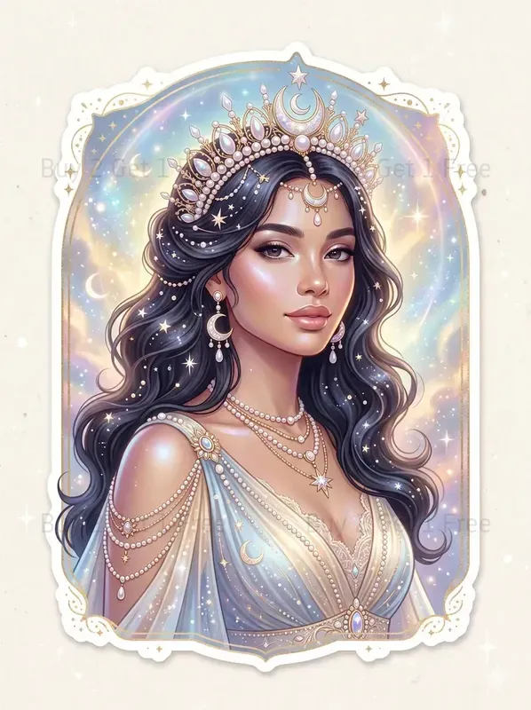 Radiant Beauty Sticker Portraits