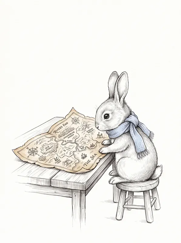 Vintage Ink Sketch Spot Color Animals