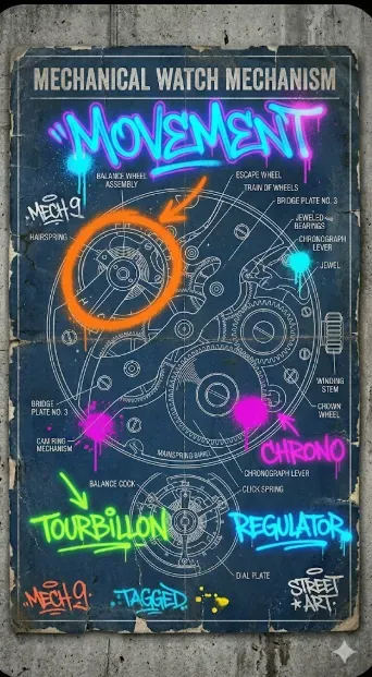 Blueprint Graffiti Mechanical Engineers