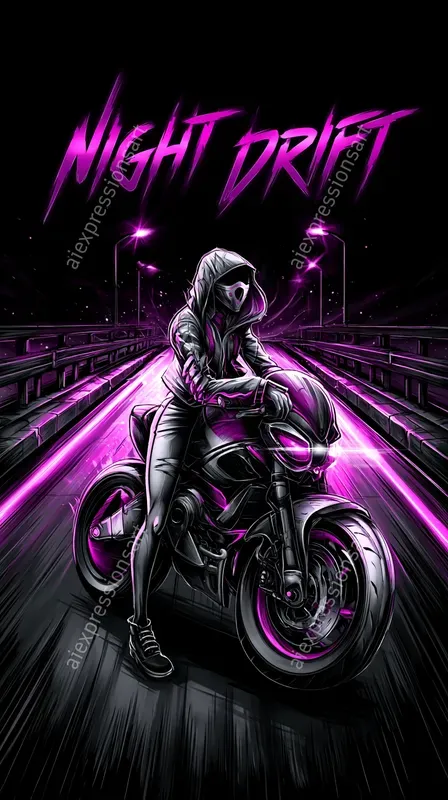 Neon Dark Cyberpunk Game Covers