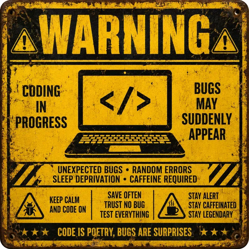 Vintage Warning Sign Posters
