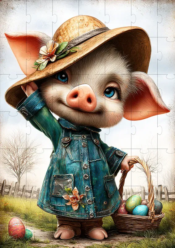 Cute Easter Farm Fantasy Illustrations