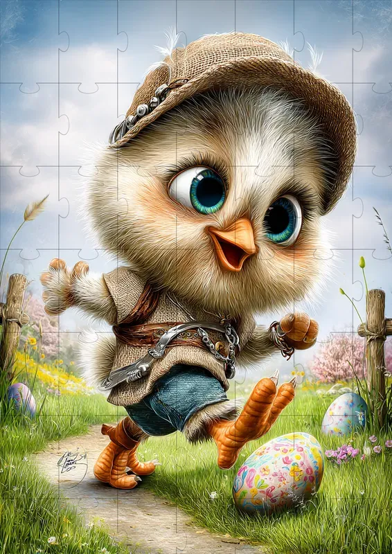 Cute Easter Farm Fantasy Illustrations