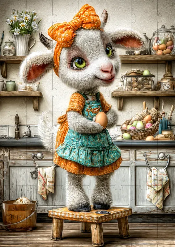 Cute Easter Farm Fantasy Illustrations
