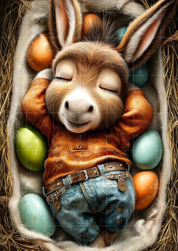 Cute Easter Farm Fantasy Illustrations
