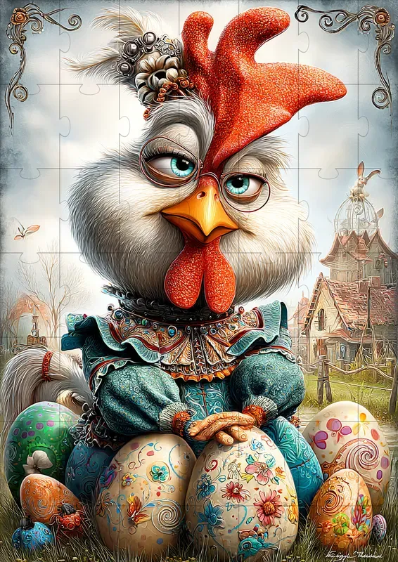 Cute Easter Farm Fantasy Illustrations