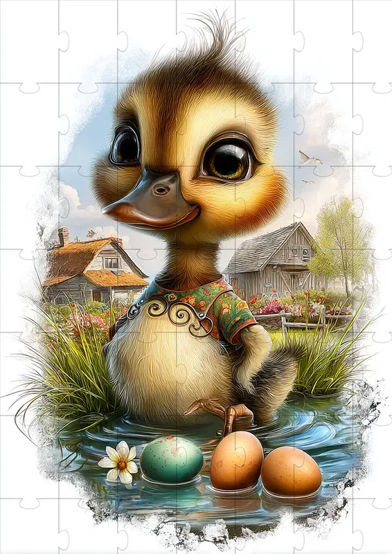 Cute Easter Farm Fantasy Illustrations