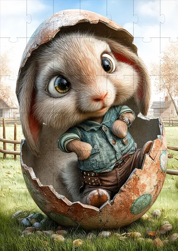 Cute Easter Farm Fantasy Illustrations