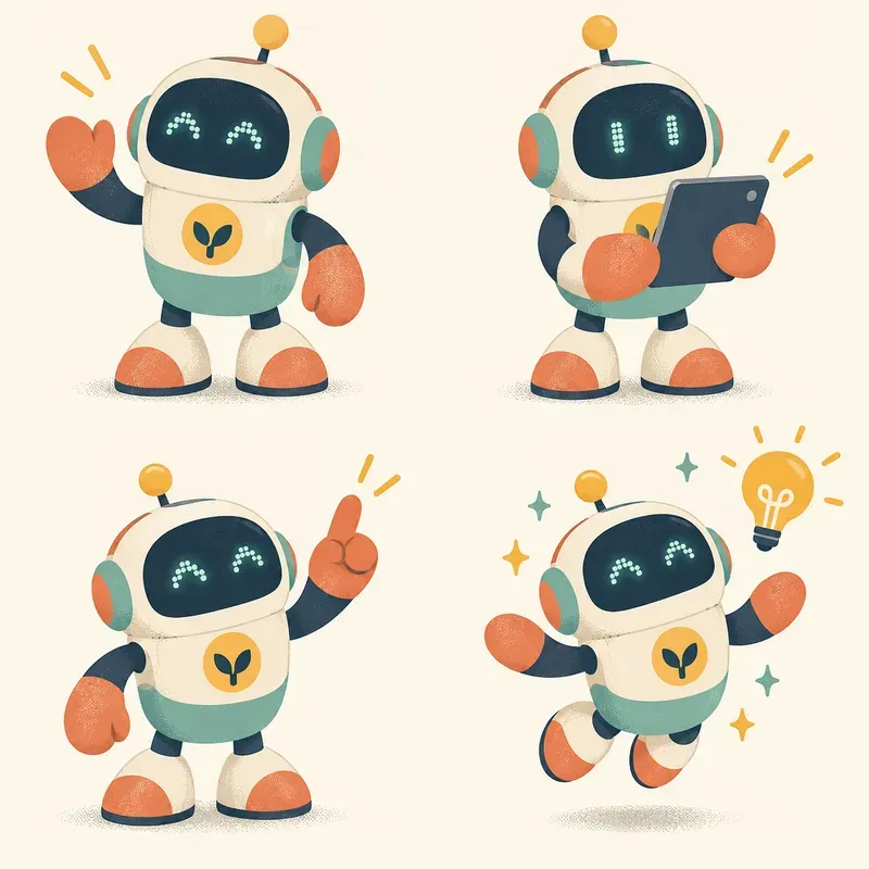 Retro Flat Brand Mascot Kits
