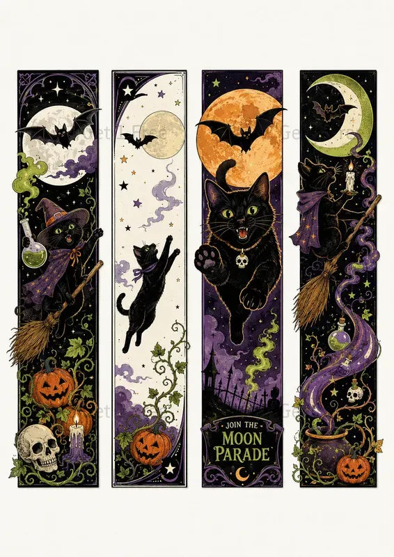 Western Vertical Art Bookmarks
