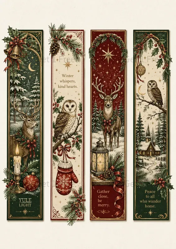 Western Vertical Art Bookmarks