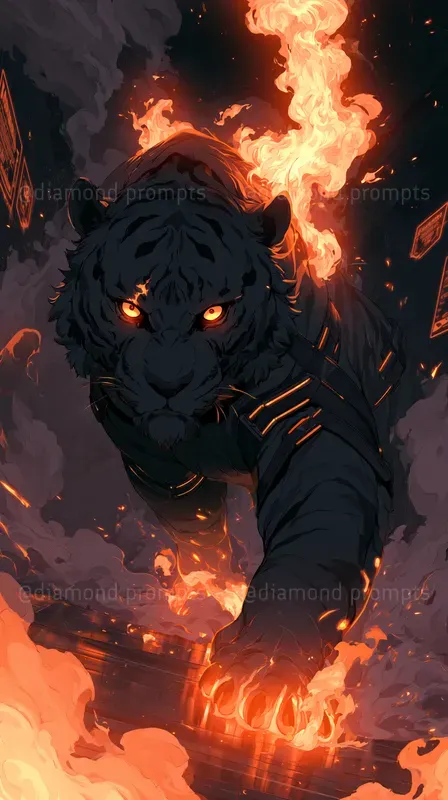 Neon Cyber Anime Portraits