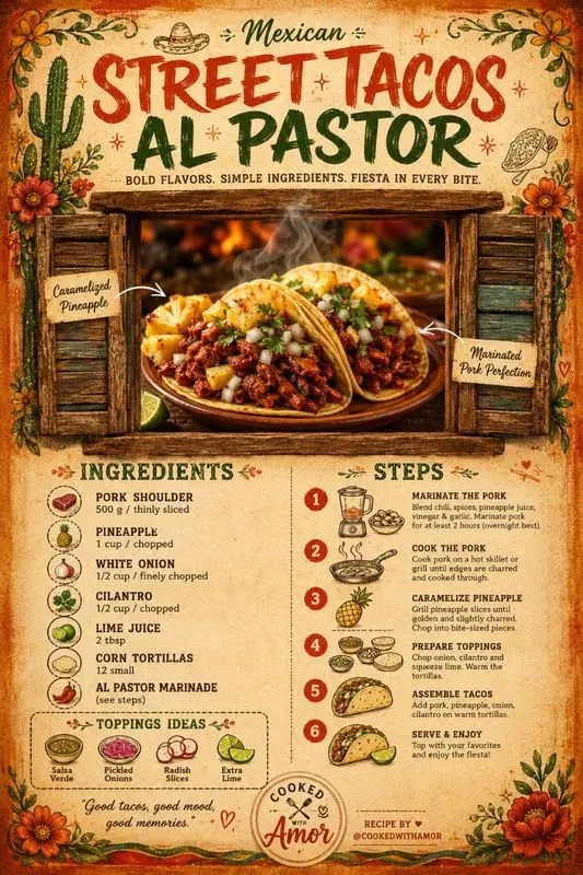 Global Cuisine Recipe Posters