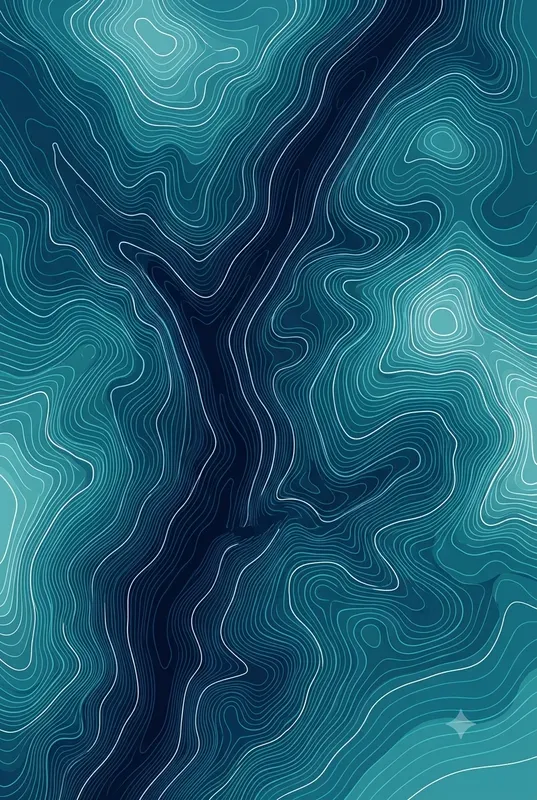 Topographic Contour Line Art