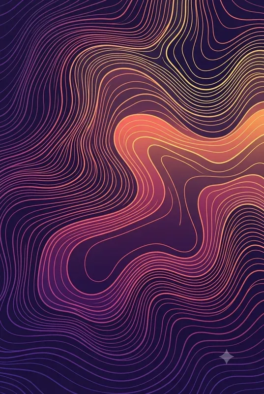 Topographic Contour Line Art
