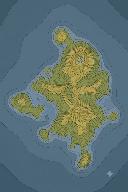 Topographic Contour Line Art