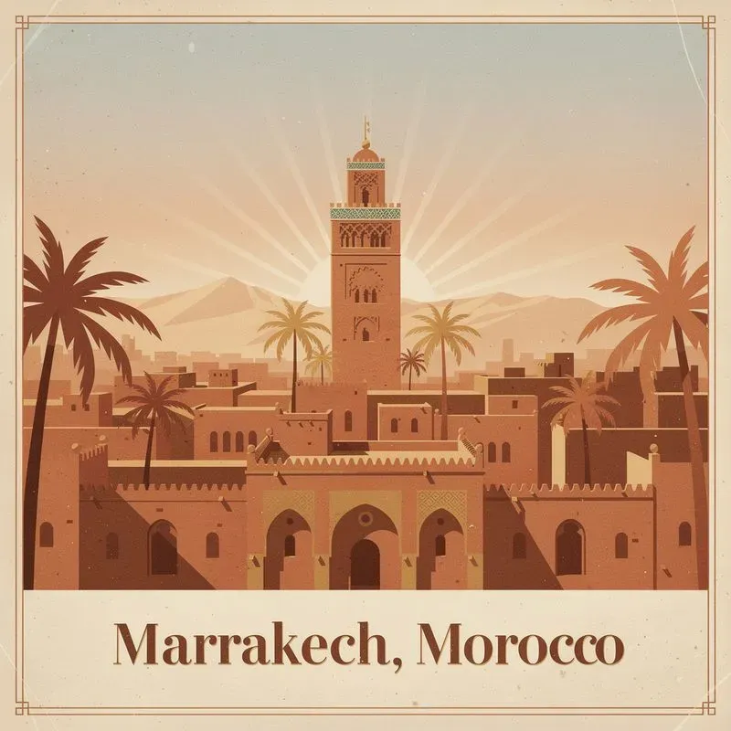 Vintage Travel Poster Illustrations