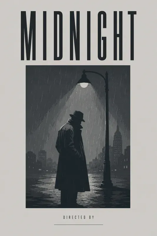 Monochromatic Minimalist Movie Posters