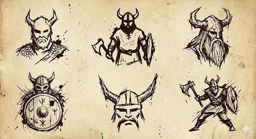 Raw Handscratched Medieval UI Icons