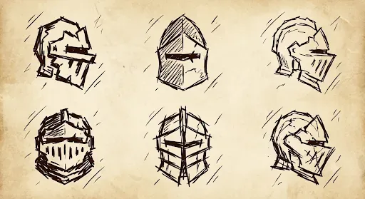 Raw Handscratched Medieval UI Icons