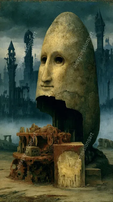 Dark Renaissance Surrealism Oil Paintings
