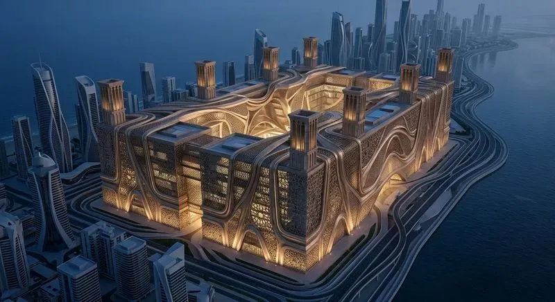 Gulf Futurism Architecture Generator