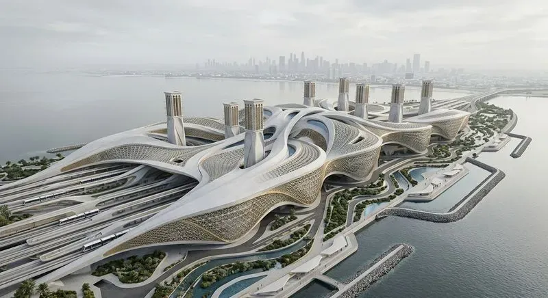 Gulf Futurism Architecture Generator