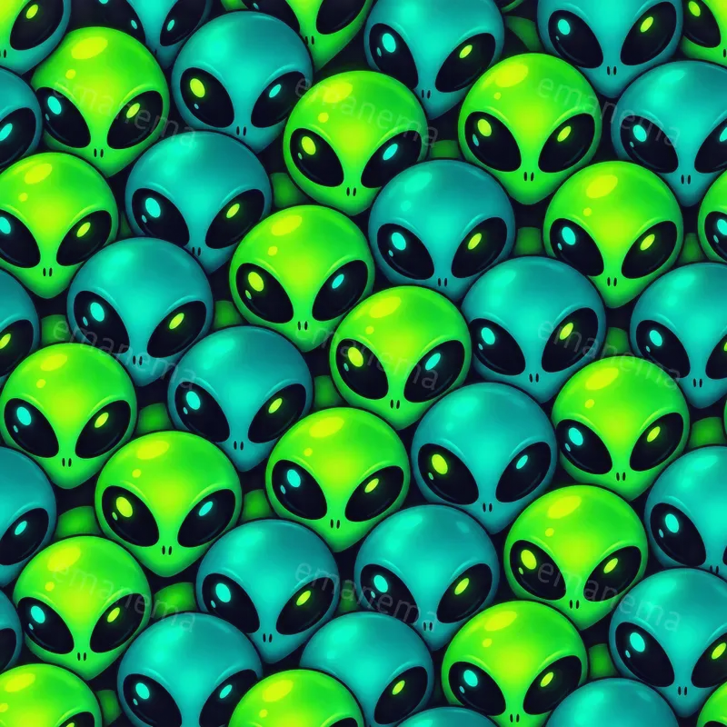 Glowing Neon Seamless Patterns