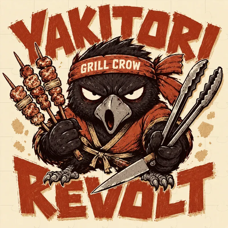 Japanese Streetwear Food Warrior Mascots