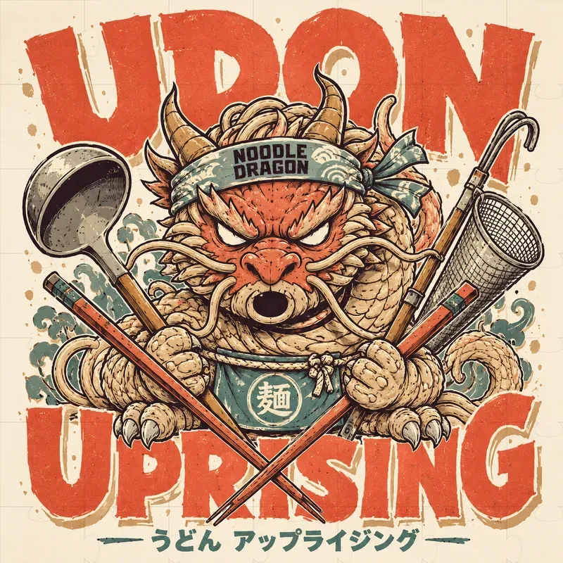 Japanese Streetwear Food Warrior Mascots