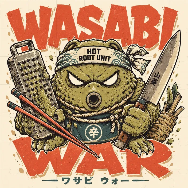Japanese Streetwear Food Warrior Mascots