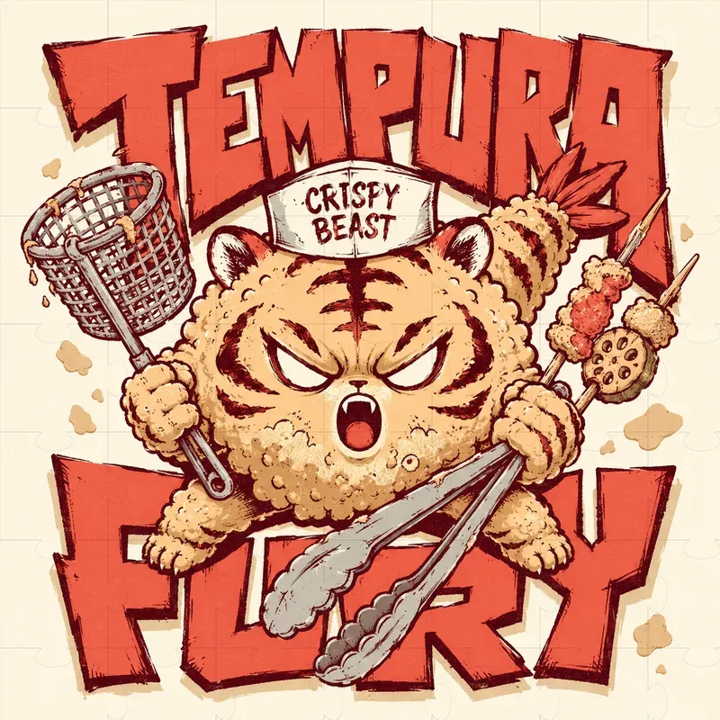 Japanese Streetwear Food Warrior Mascots