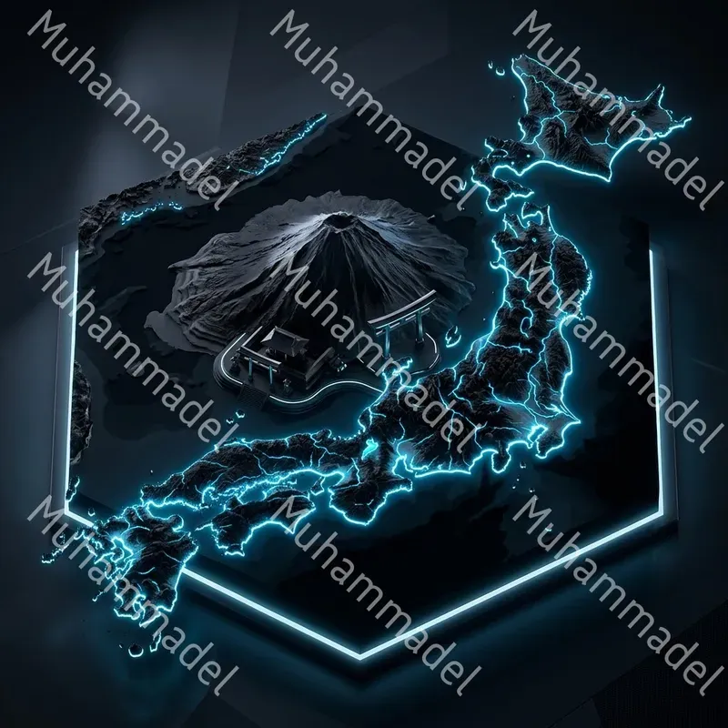 Futuristic Country Topographic Art