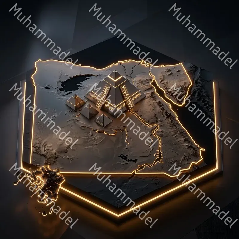 Futuristic Country Topographic Art