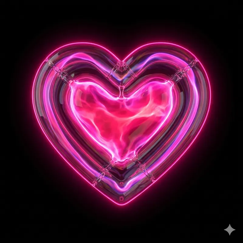 3D Cyberpunk Neon Glowing Icons